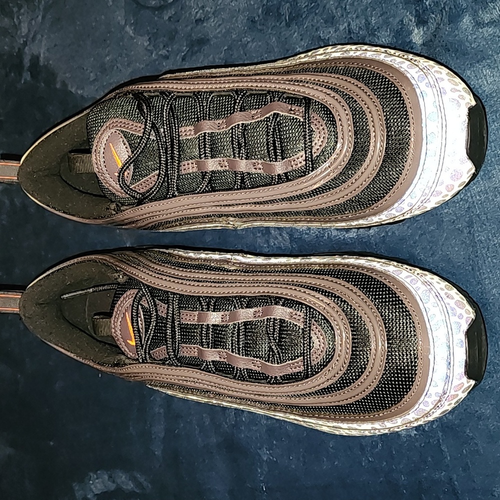 Nike Air Max 97 SE Reflective Men's Size 11 Black and Orange Reflective spots